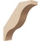 Ekena Millwork 3-inch W x 12-inch D x 12-inch H Funston Rough Cedar Woodgrain TimberThane Knee Brace, Primed BRCUR03X12X12FSTRCPR - alternate 1